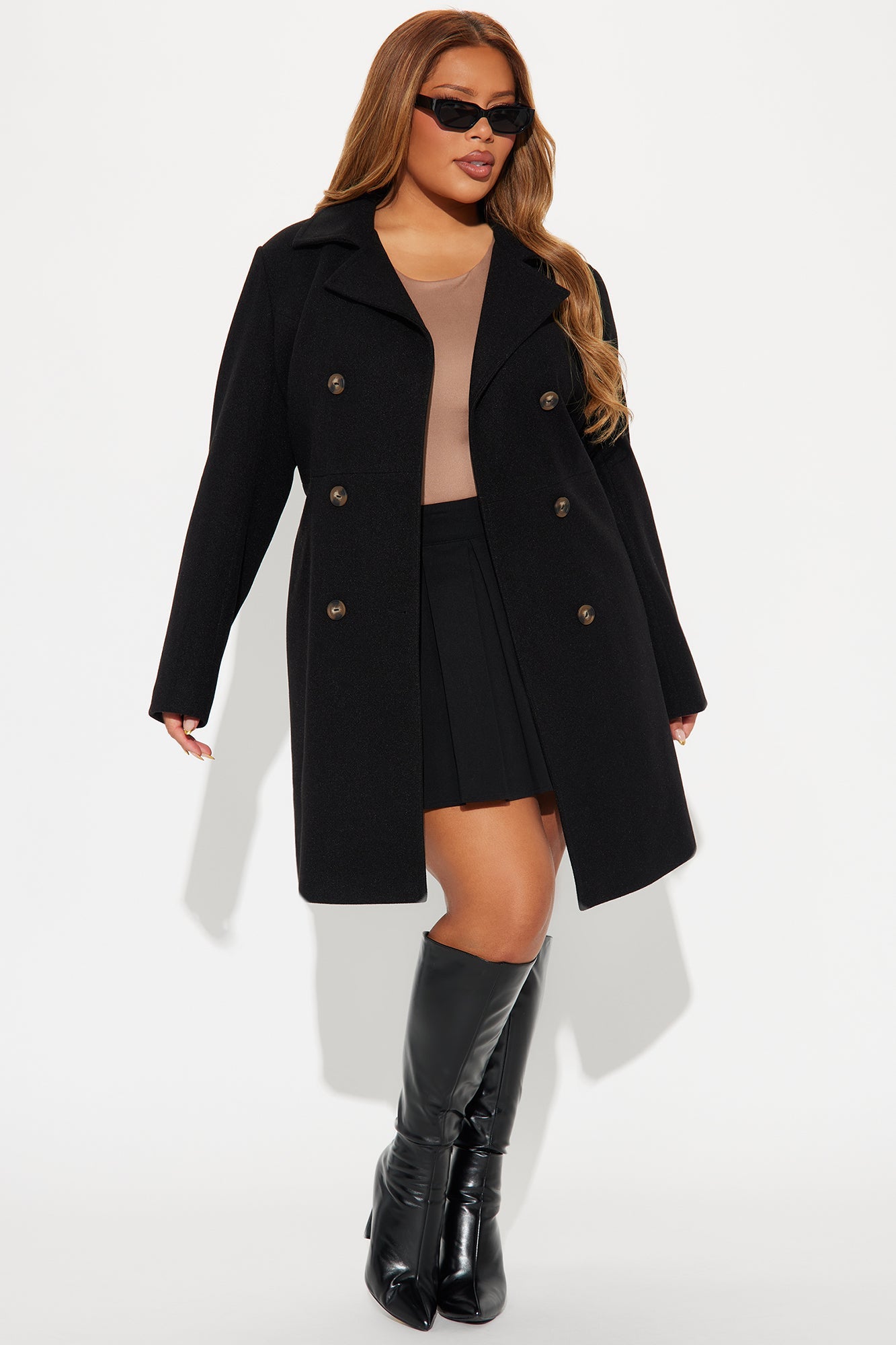 Jasmine Wool Coat - Black