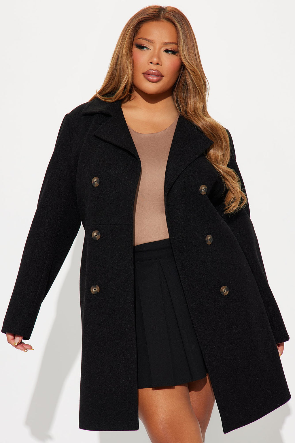 Jasmine Wool Coat - Black