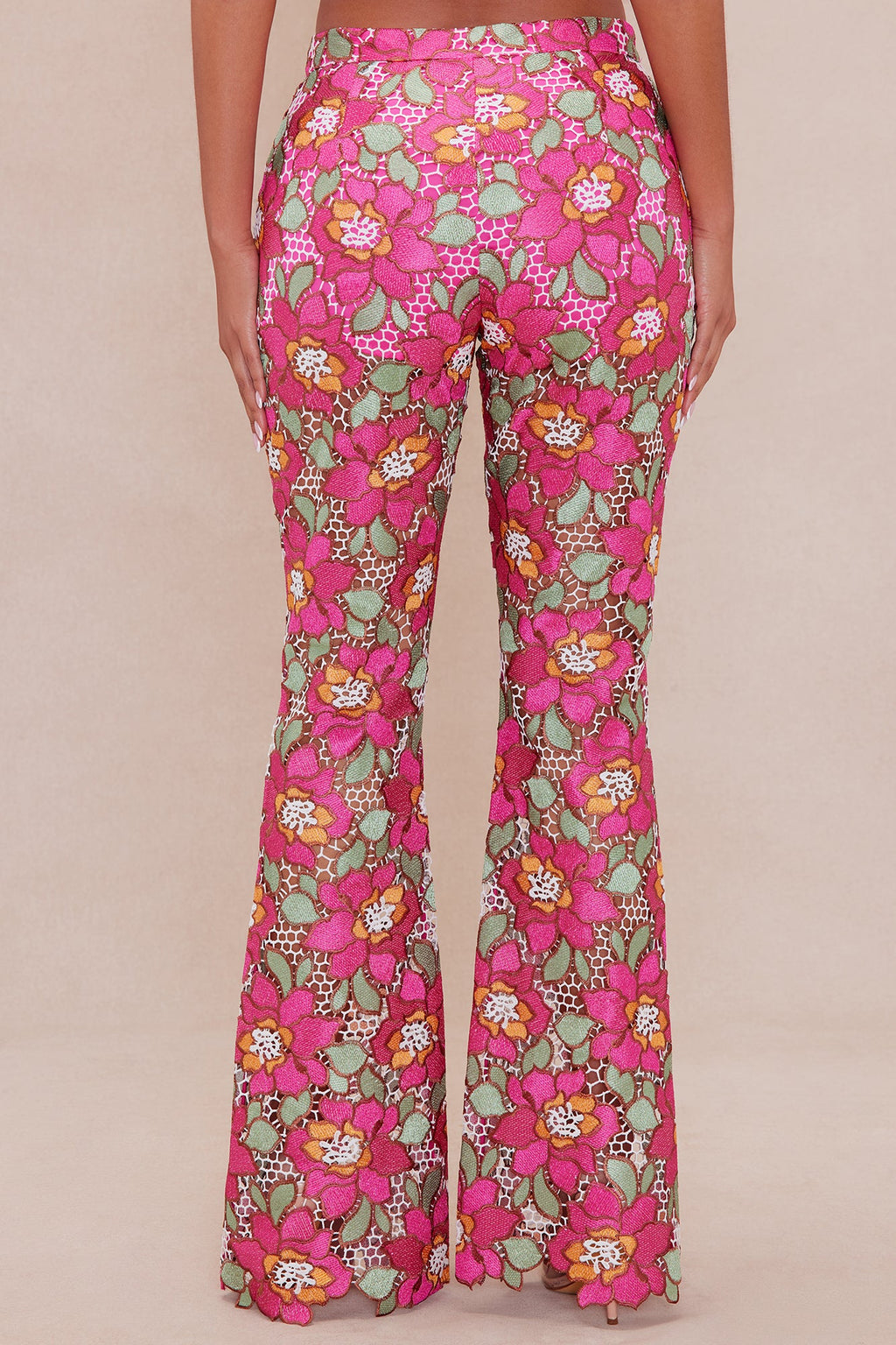 Maura Embroidered Pant - Pink/combo