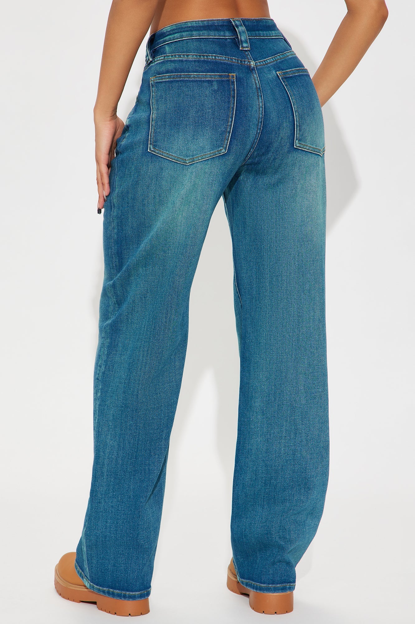 All The Time Tinted Straight Leg Jeans - Medium Wash