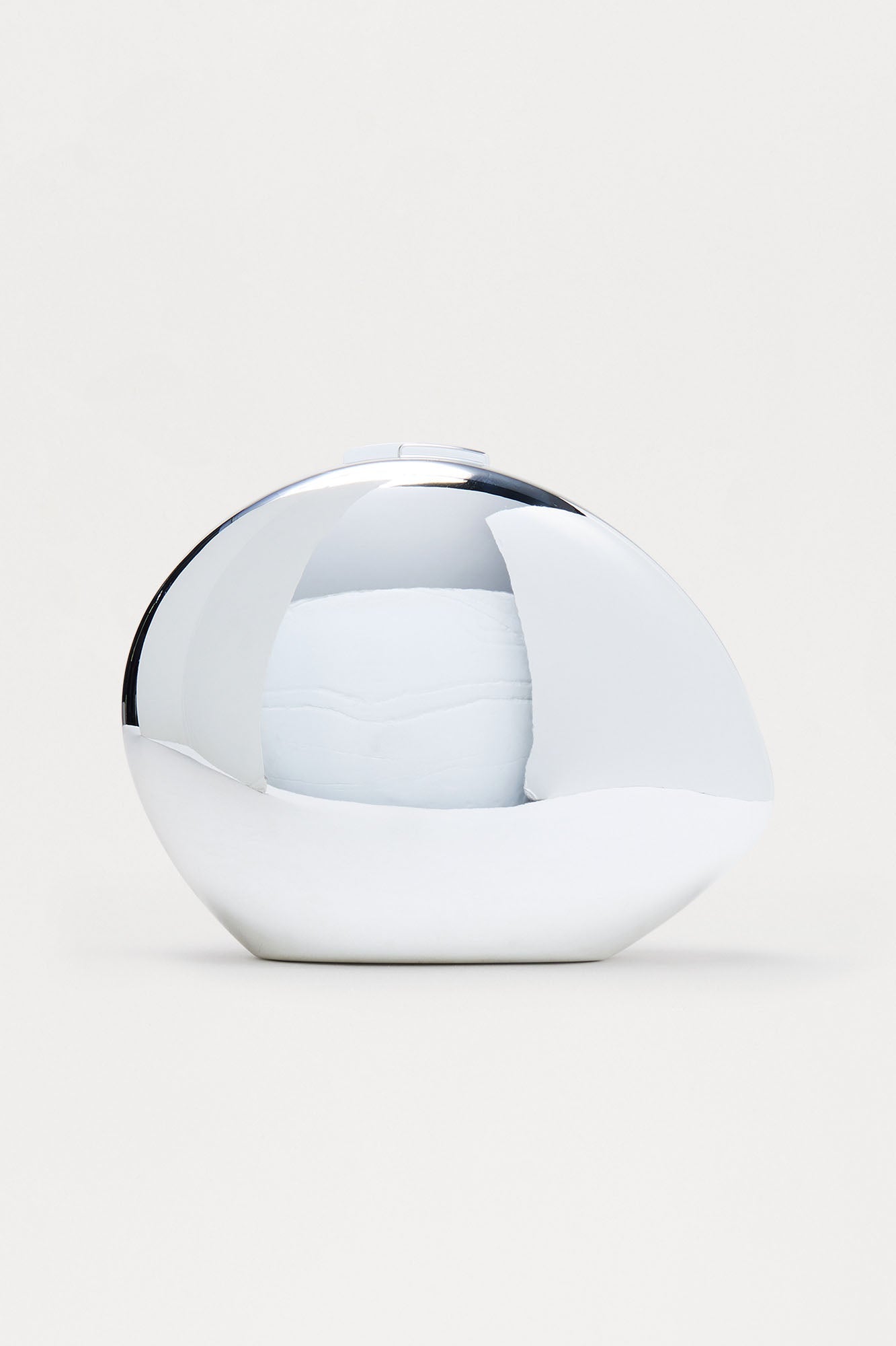 Self Reflection Clutch - Silver