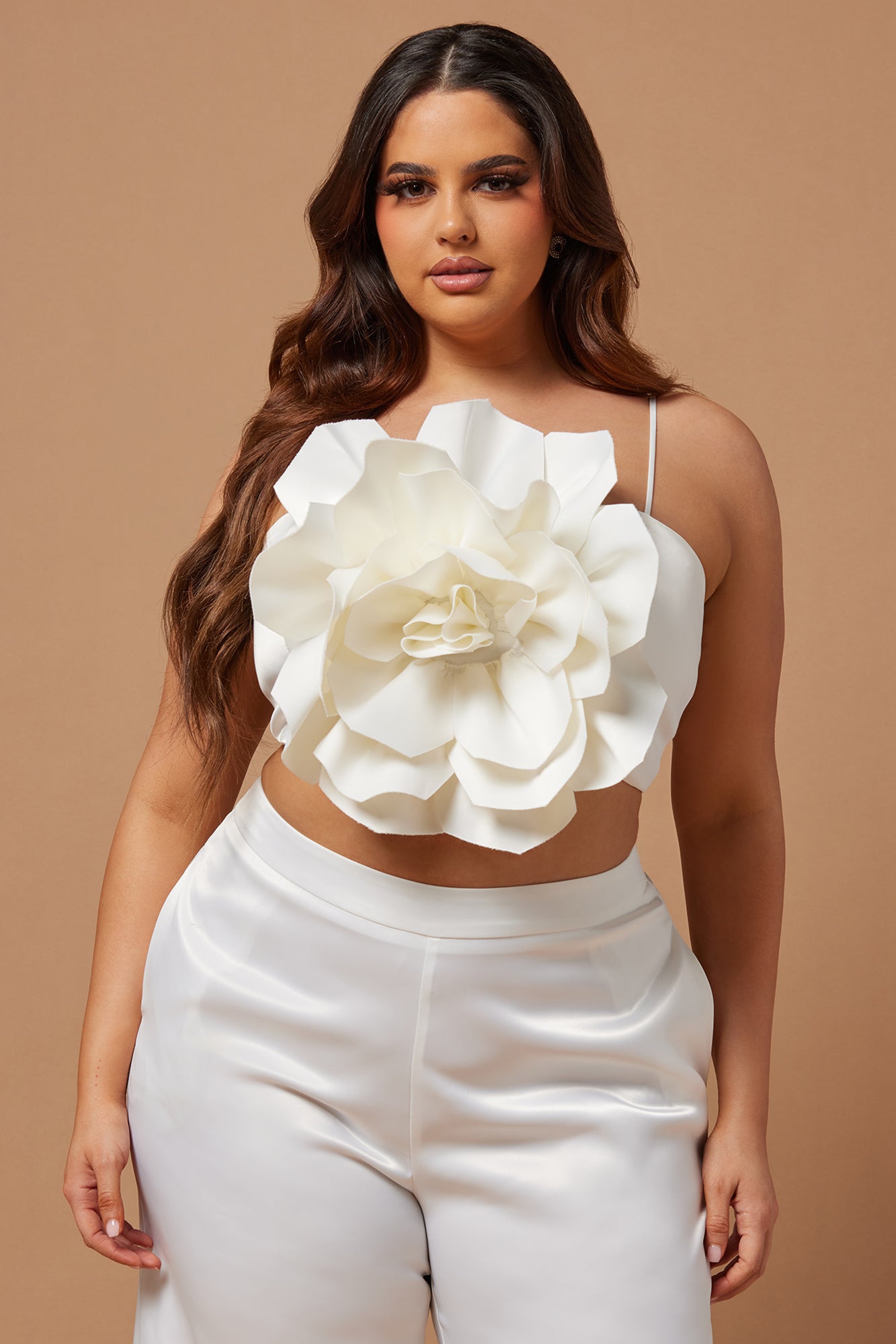 Rosalia Flower Pant Set - White