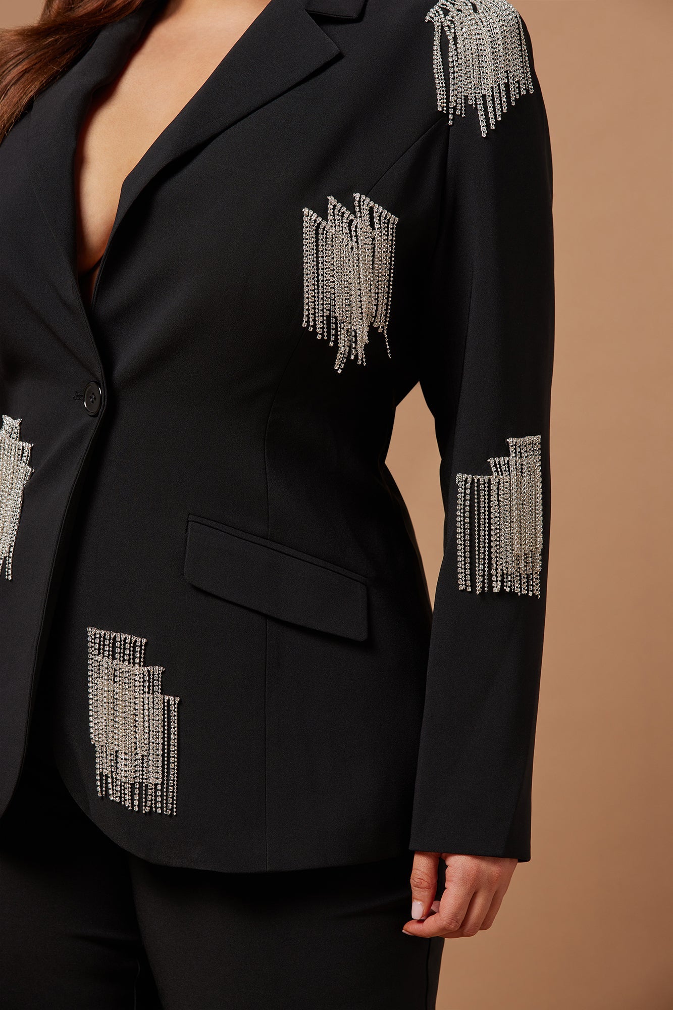 Marissa Pant Suit Set - Black