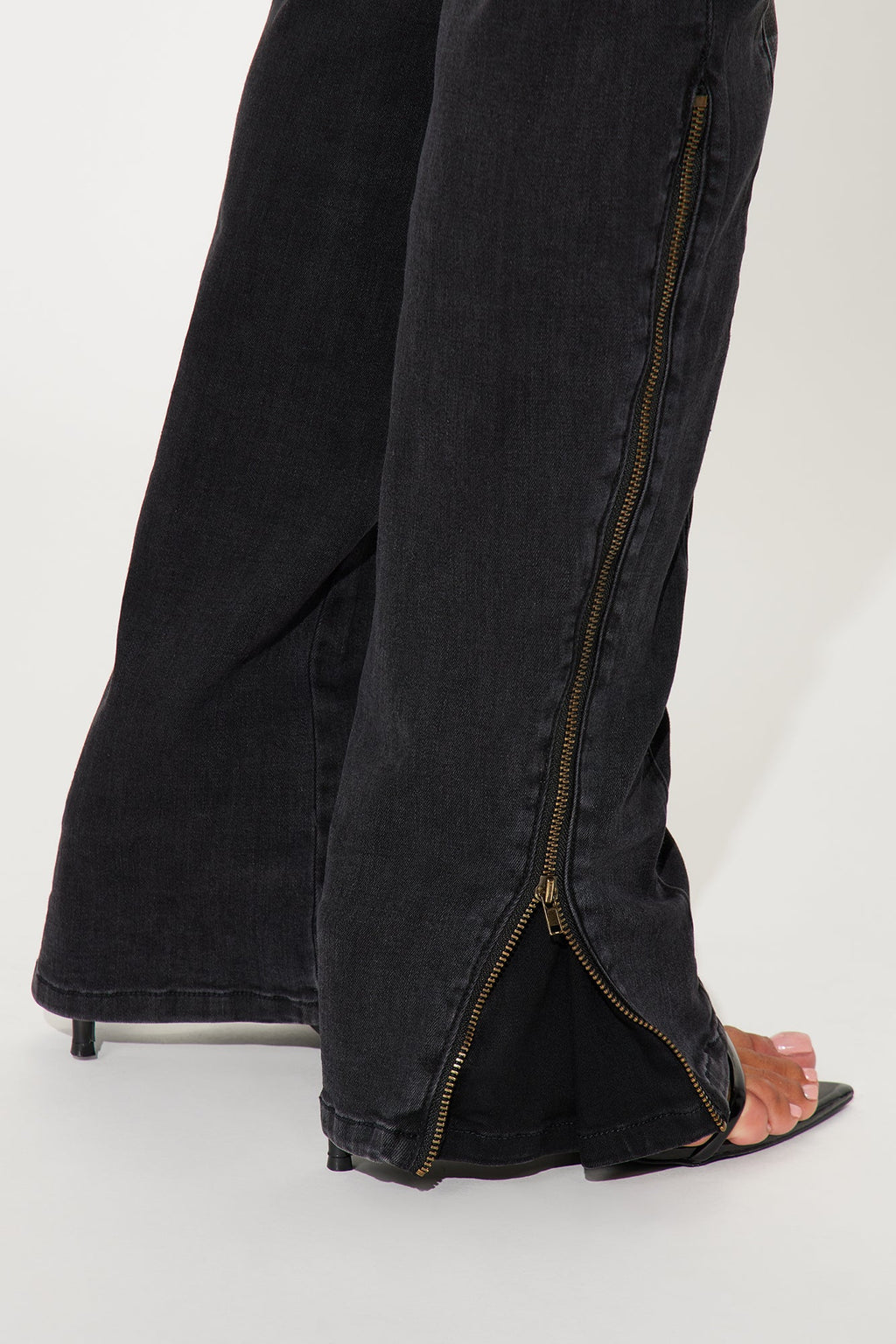 Certified Ten Crossover Moto Bootcut Jeans - Black Wash