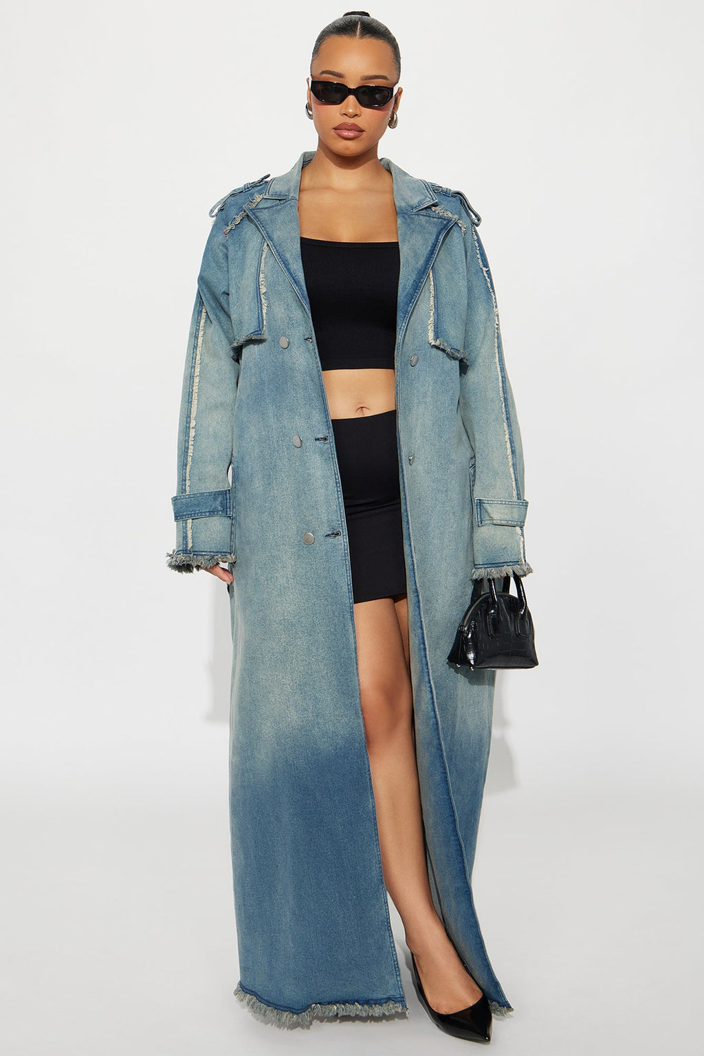 New York Days Denim Coat - Light Wash