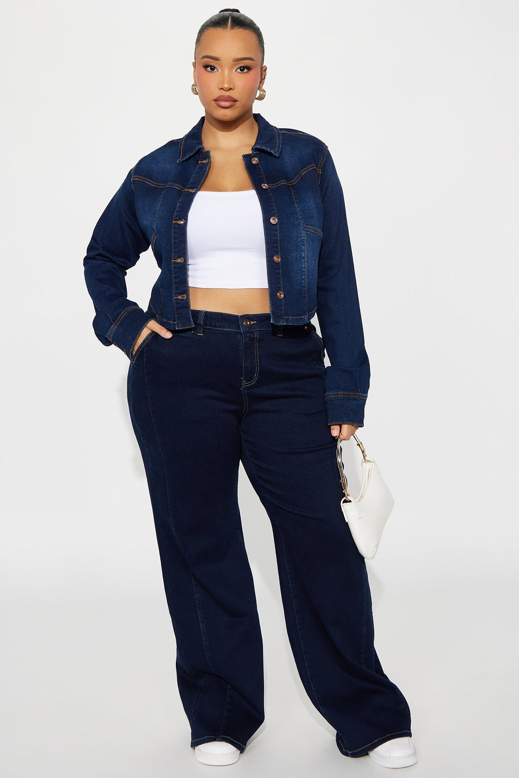 Rosemary Stretch Denim Jacket - Dark Wash