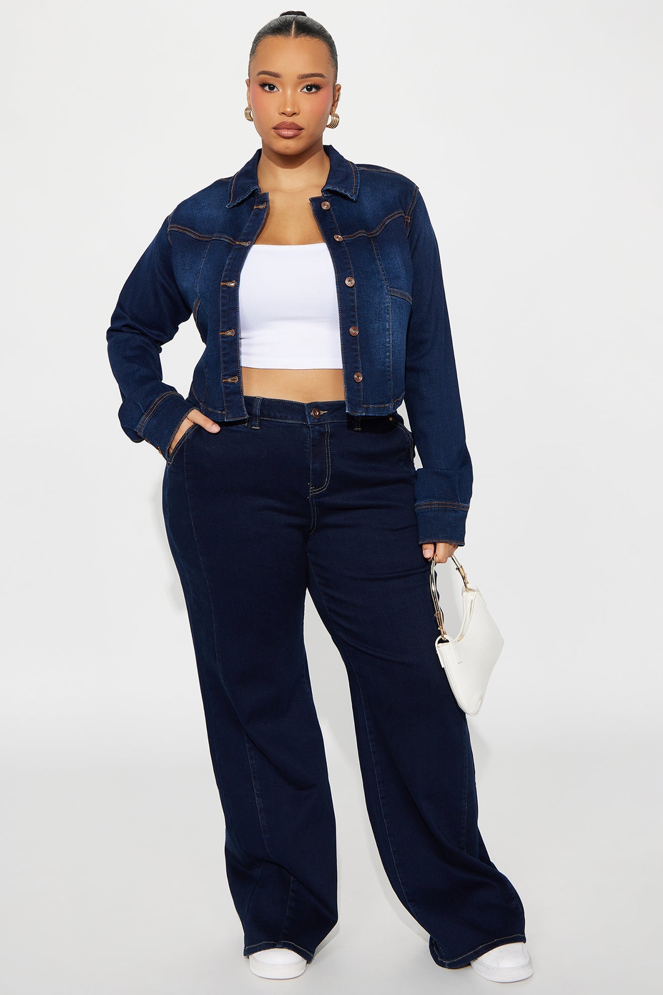 Rosemary Stretch Denim Jacket - Dark Wash