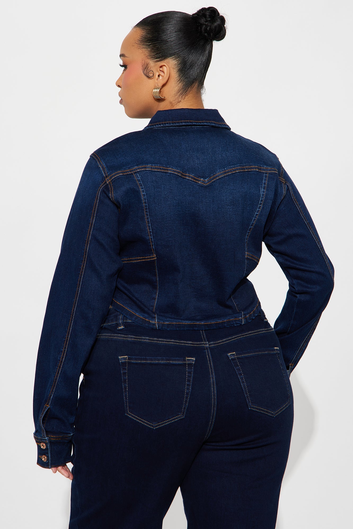 Rosemary Stretch Denim Jacket - Dark Wash