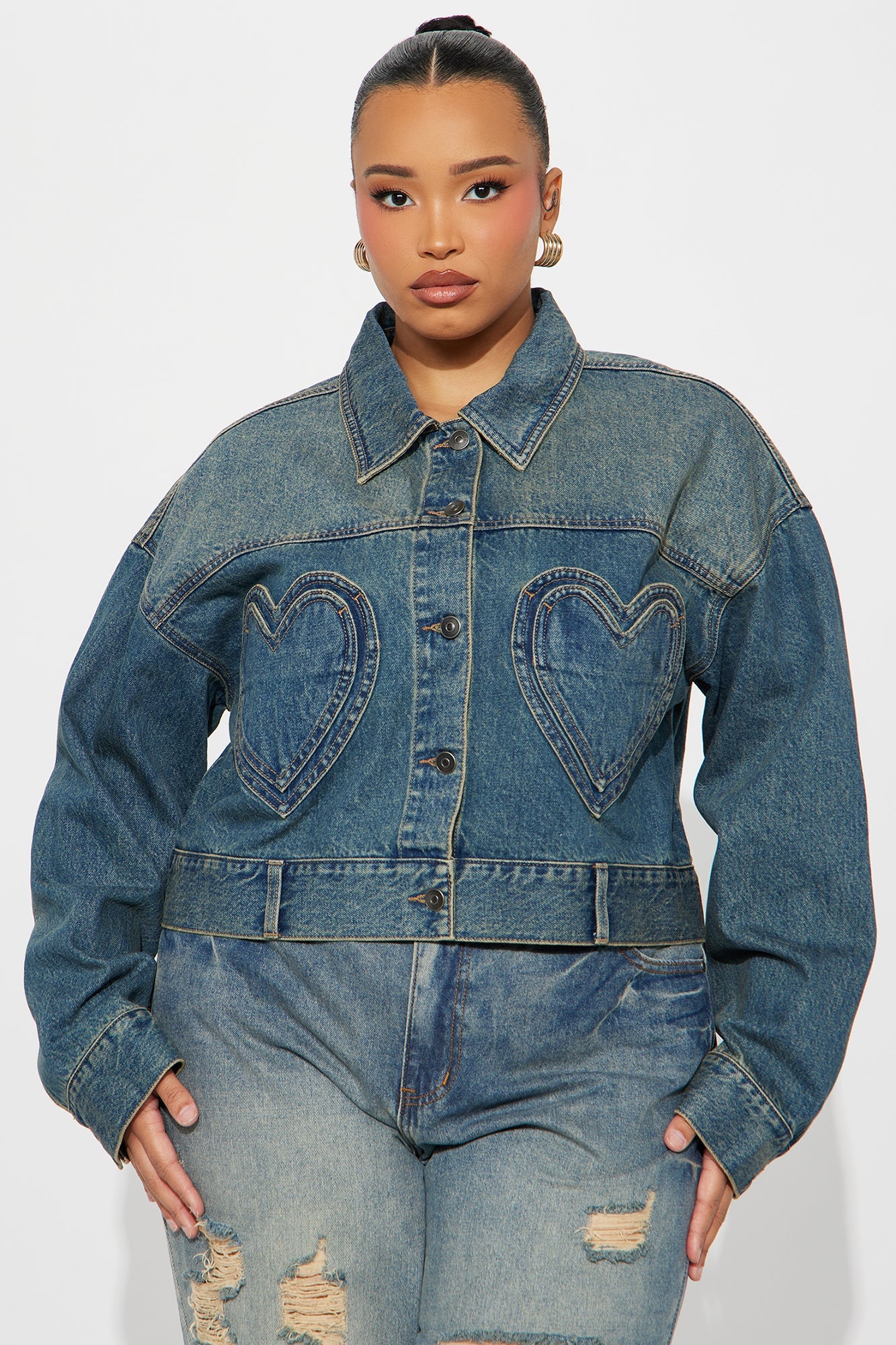 Match Made In Heaven Denim Jacket - Dark Wash
