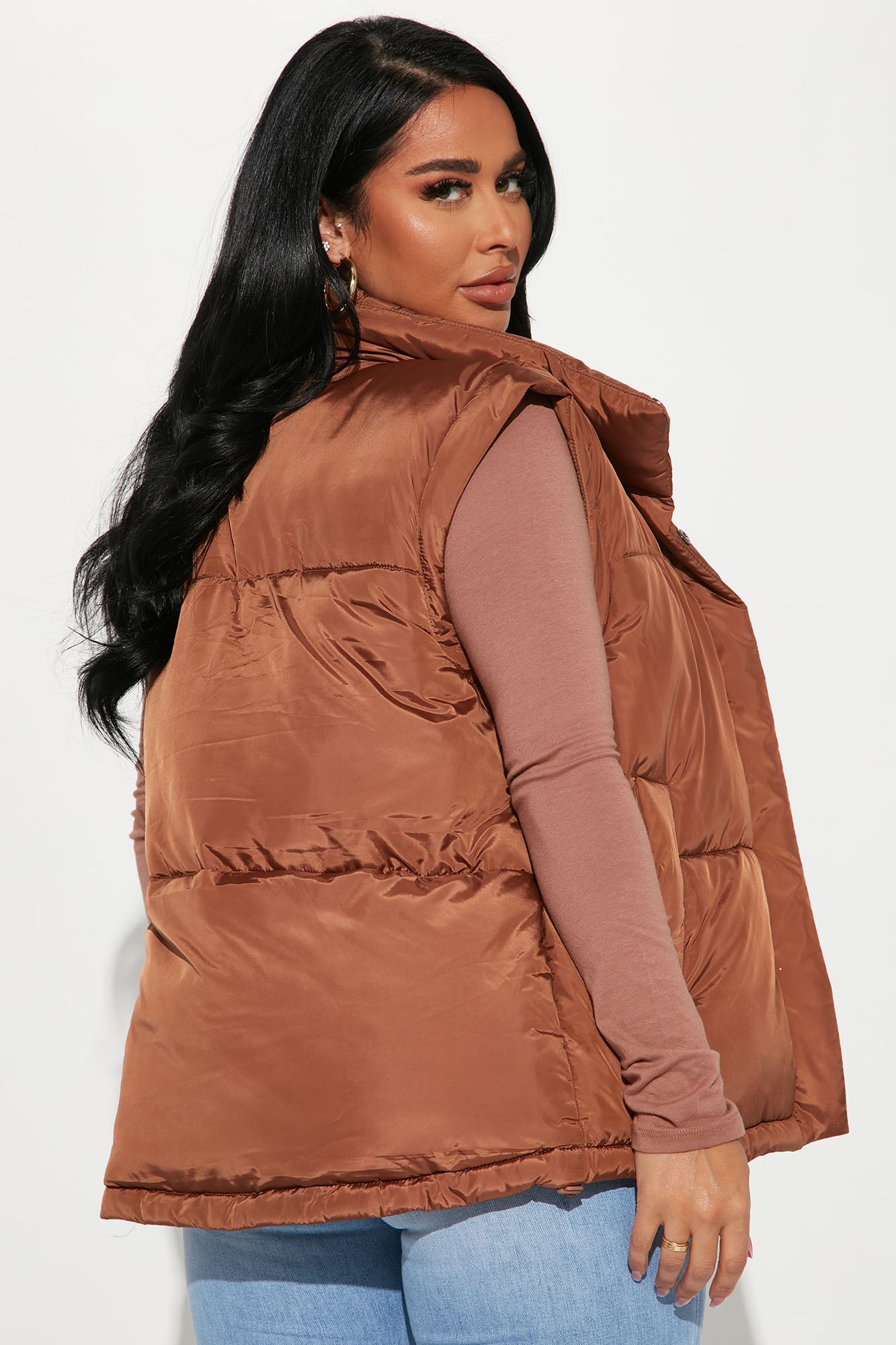 Leave It To Me Puffer Vest - Camel