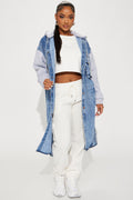 Millie Denim Coat - Medium Wash