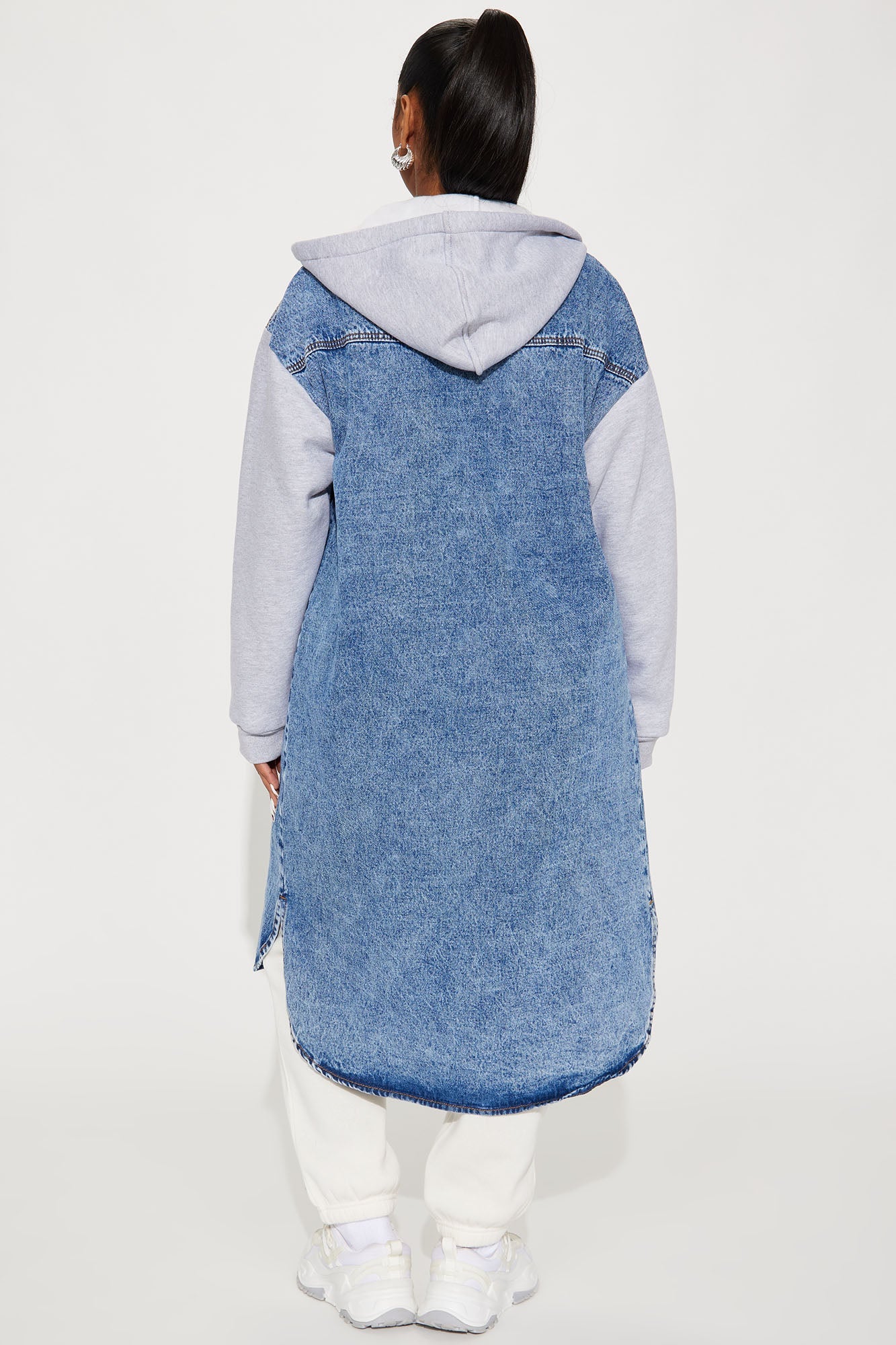 Millie Denim Coat - Medium Wash