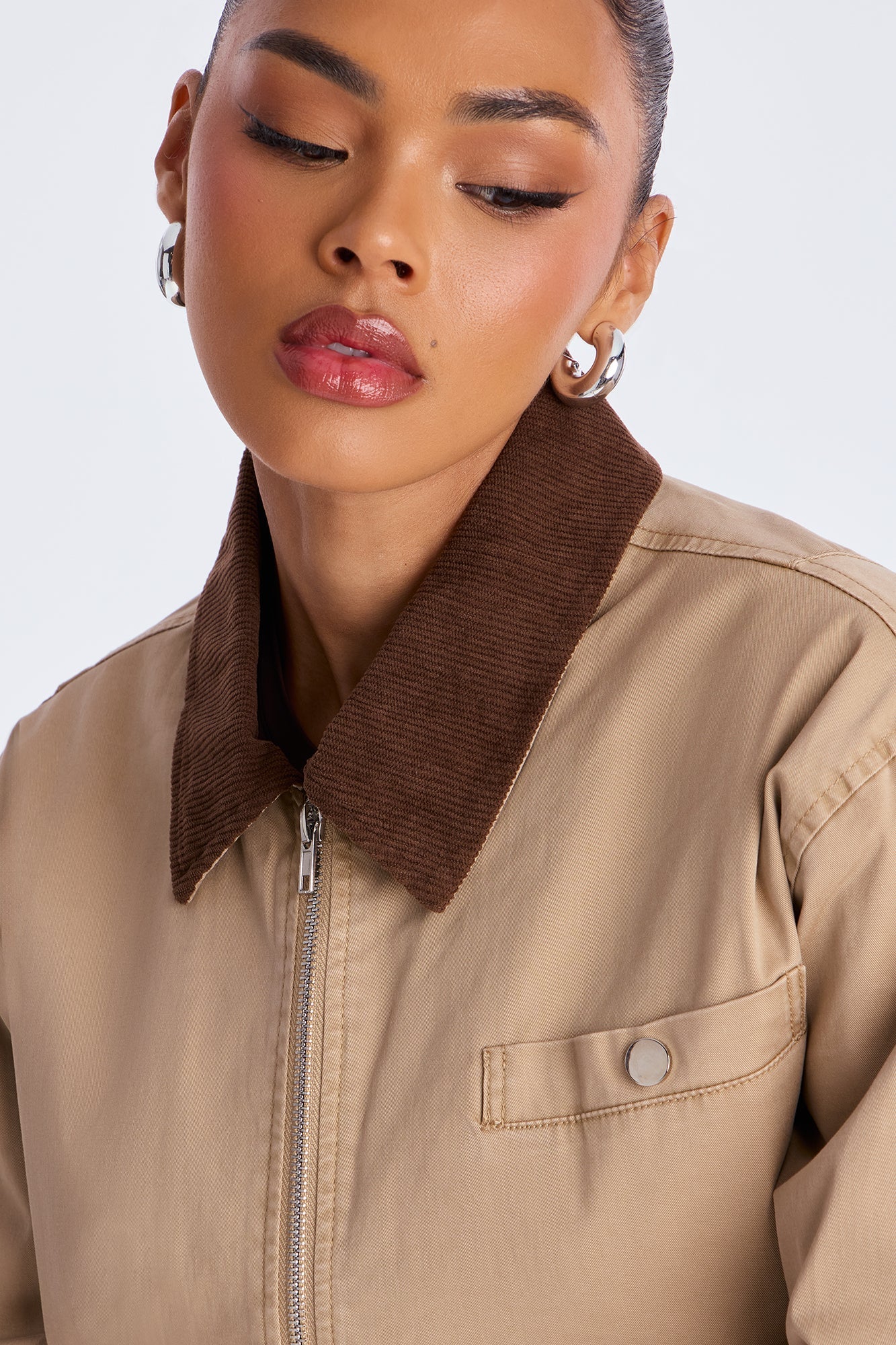 Urban Legend Twill Trucker Jacket - Taupe