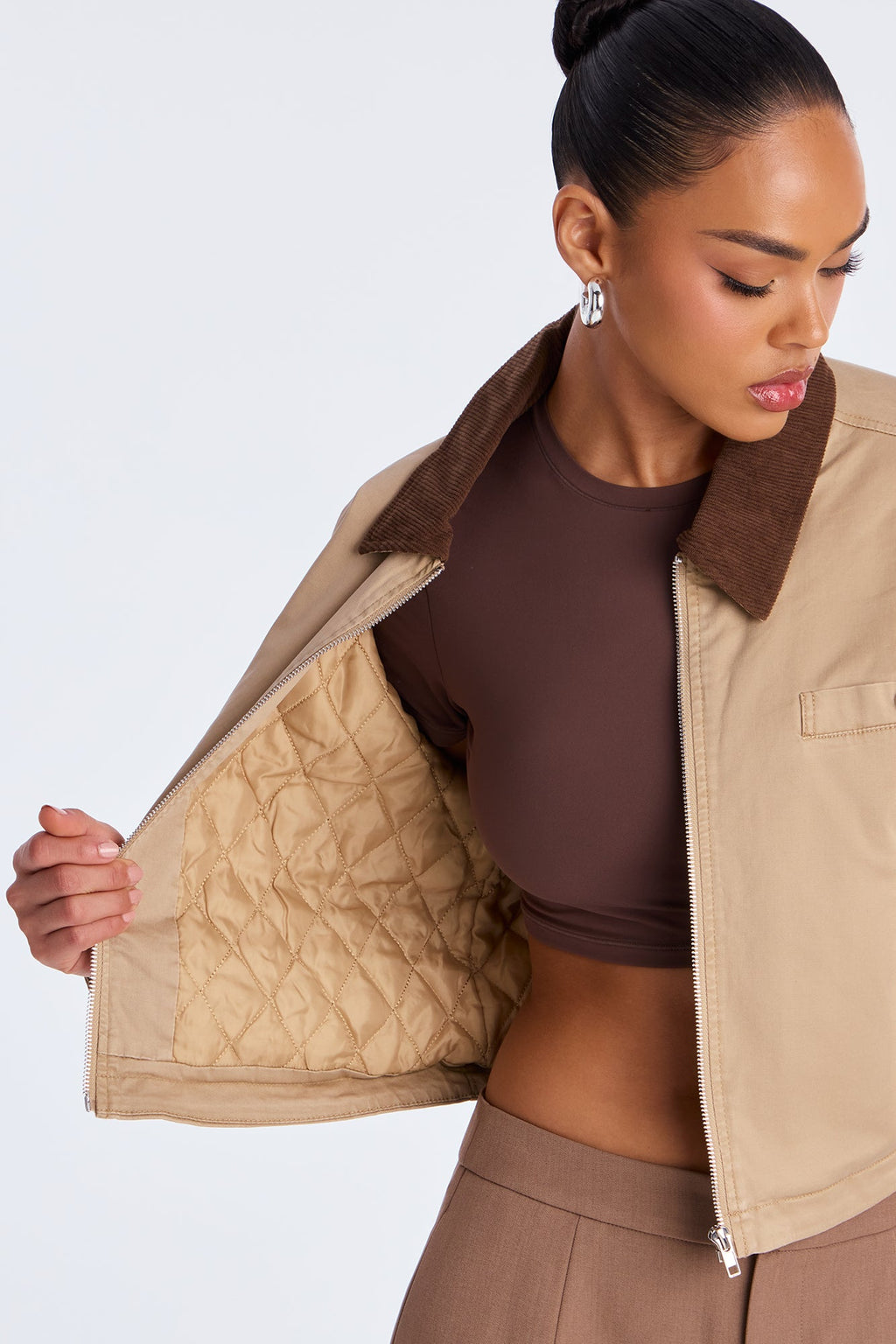 Urban Legend Twill Trucker Jacket - Taupe