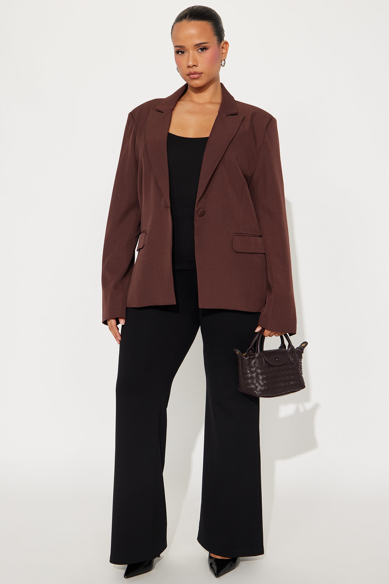 Breaking Even Blazer - Chocolate