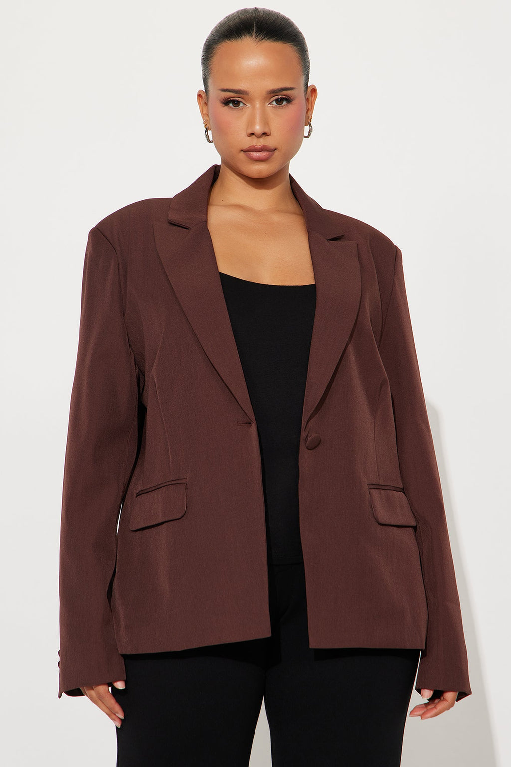 Breaking Even Blazer - Chocolate