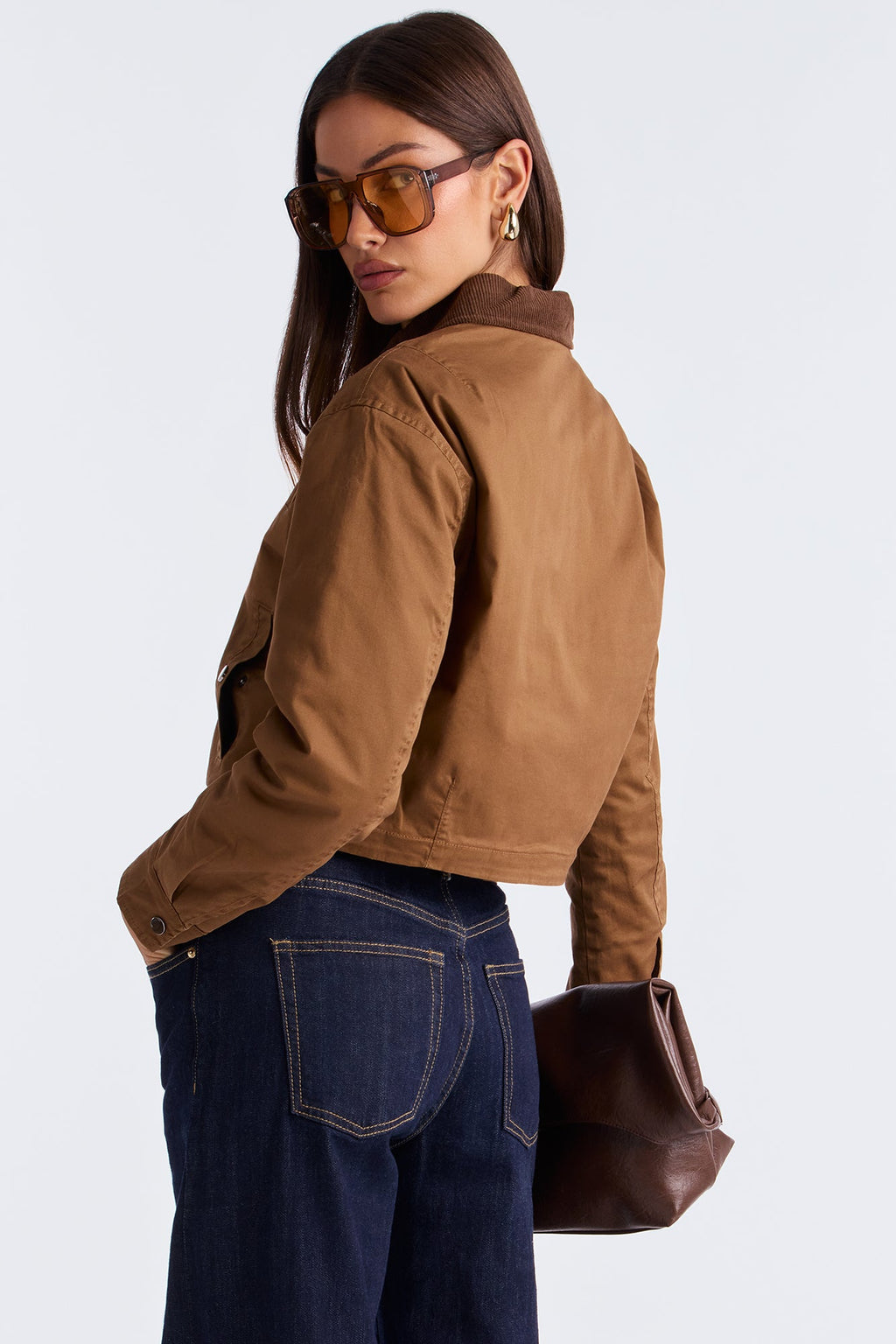 Urban Legend Twill Trucker Jacket - Brown