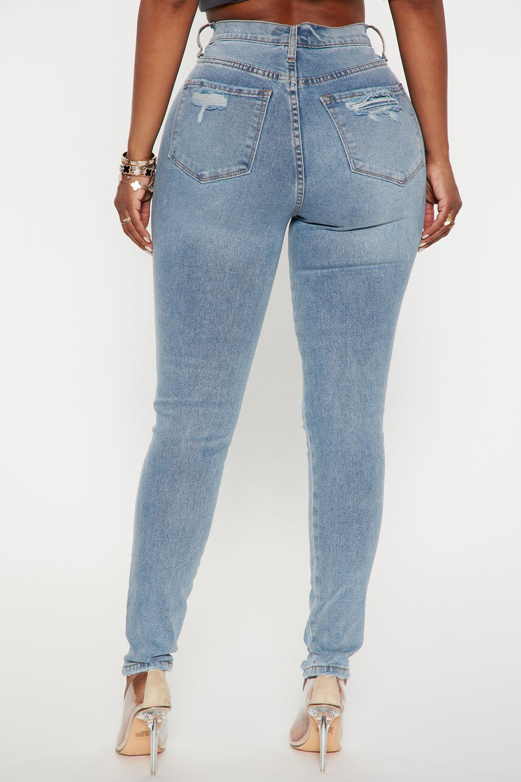 All Night Long Skinny Jeans - Medium Wash