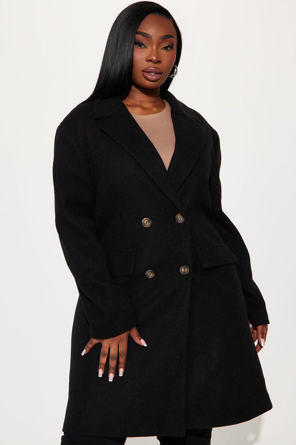 Kim Wool Coat - Black