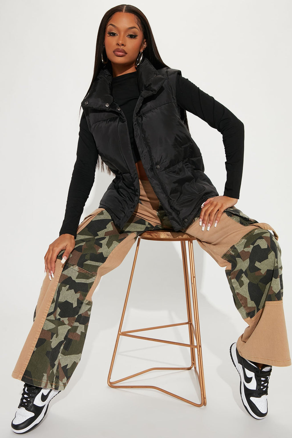 Leave It To Me Puffer Vest - Black