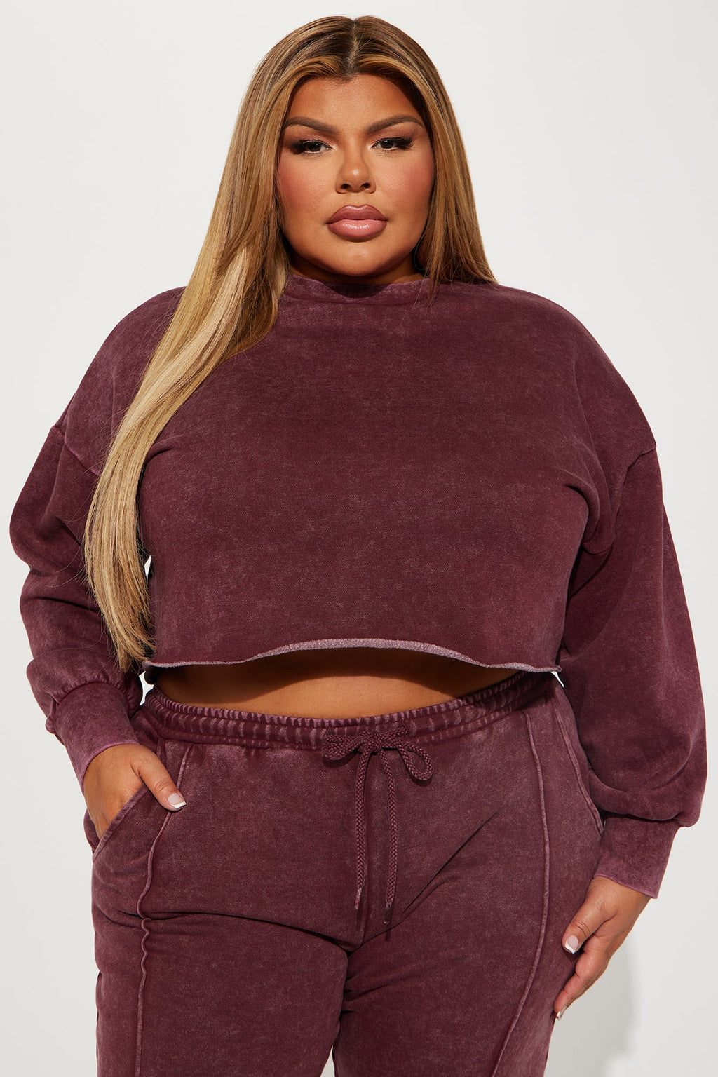 Chill Out Lounge Sweatshirt - Burgundy