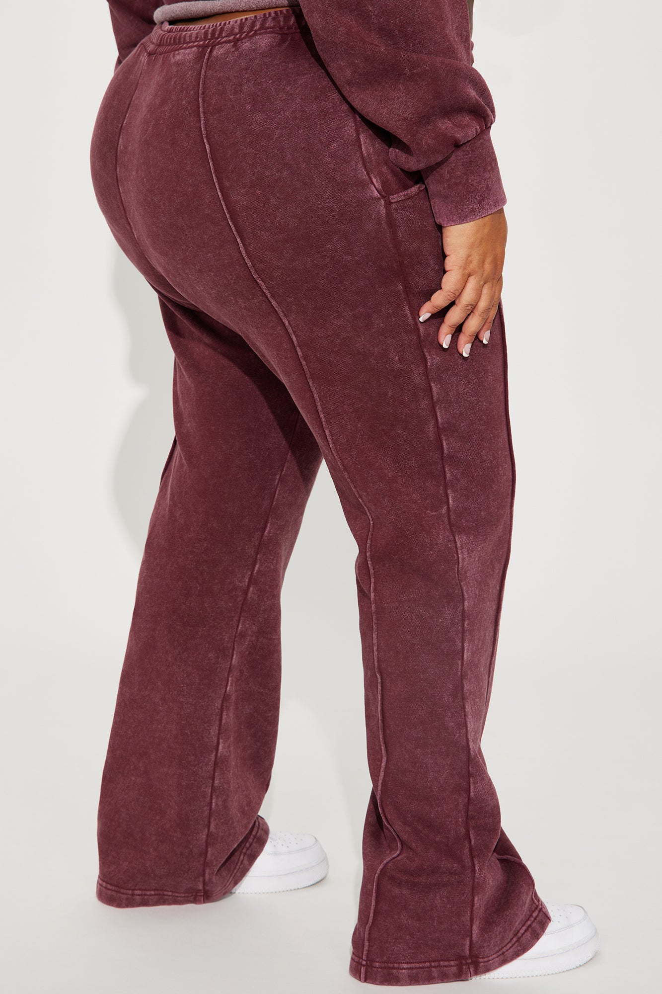 Chill Out Lounge Flare Pant - Burgundy