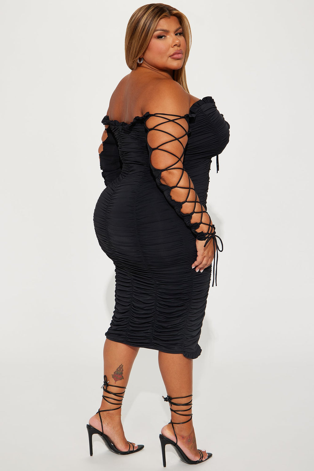 Time to Slay Midi Dress - Black