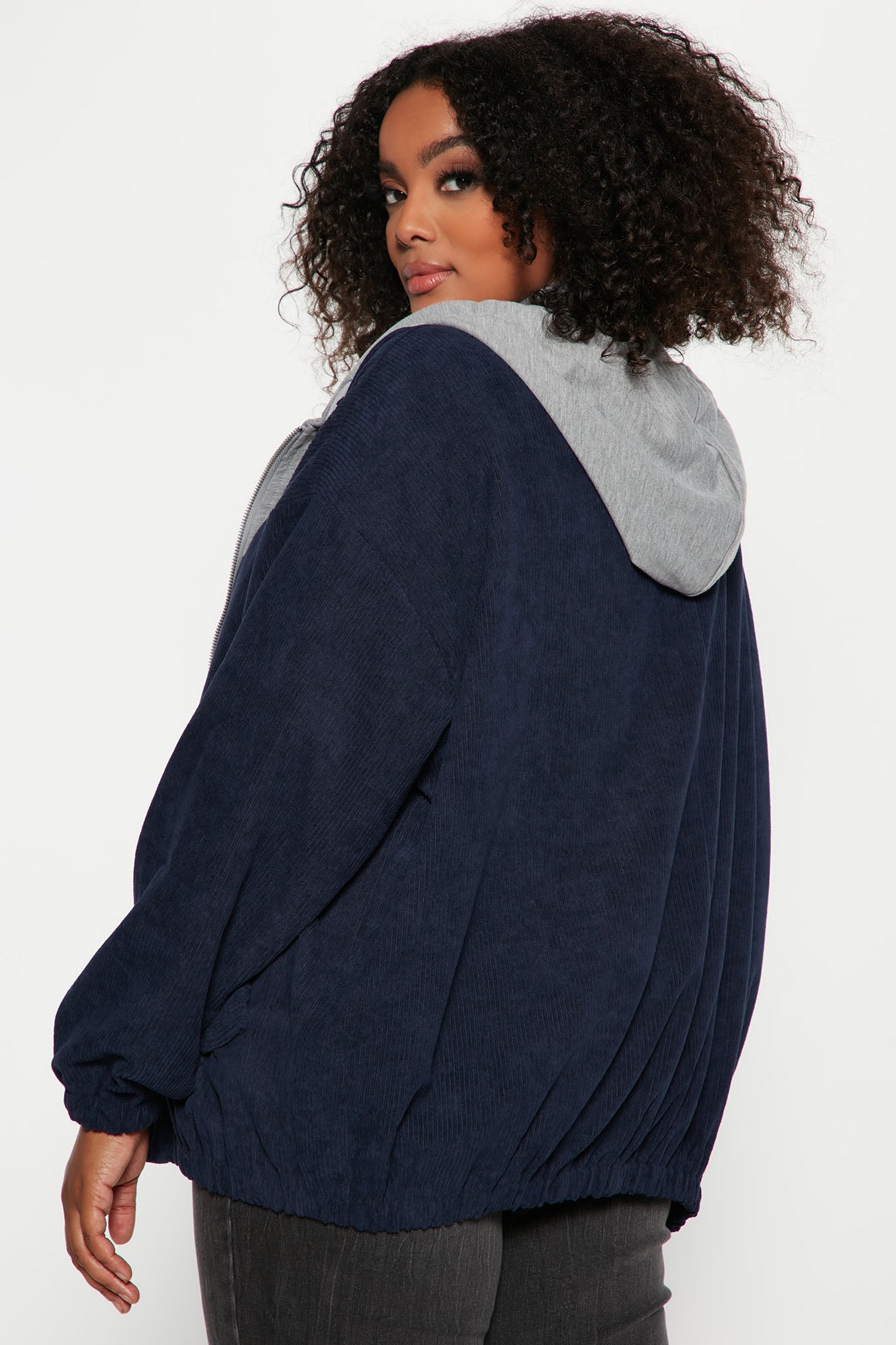 Hanging With The Boys Corduroy Jacket - Navy