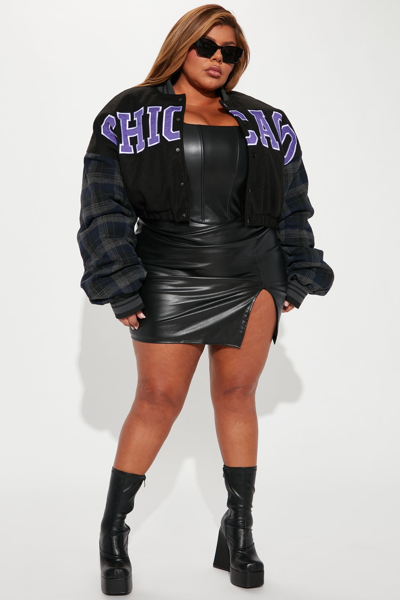 Just Like That Bomber Jacket - Black/combo