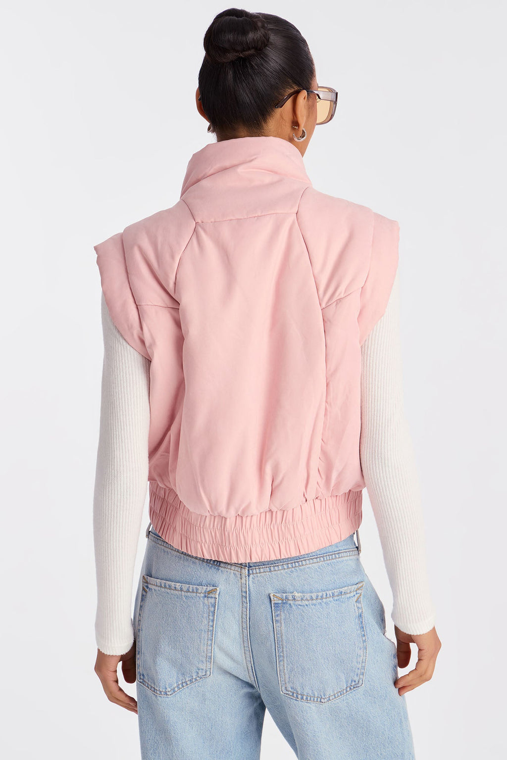 Cabin Cutie Puffer Vest - Light Pink