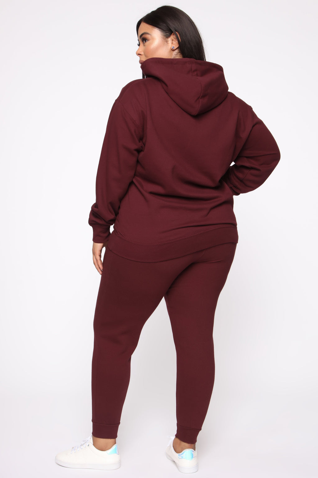 Stole Your Boyfriend's Oversized Jogger - Burgundy