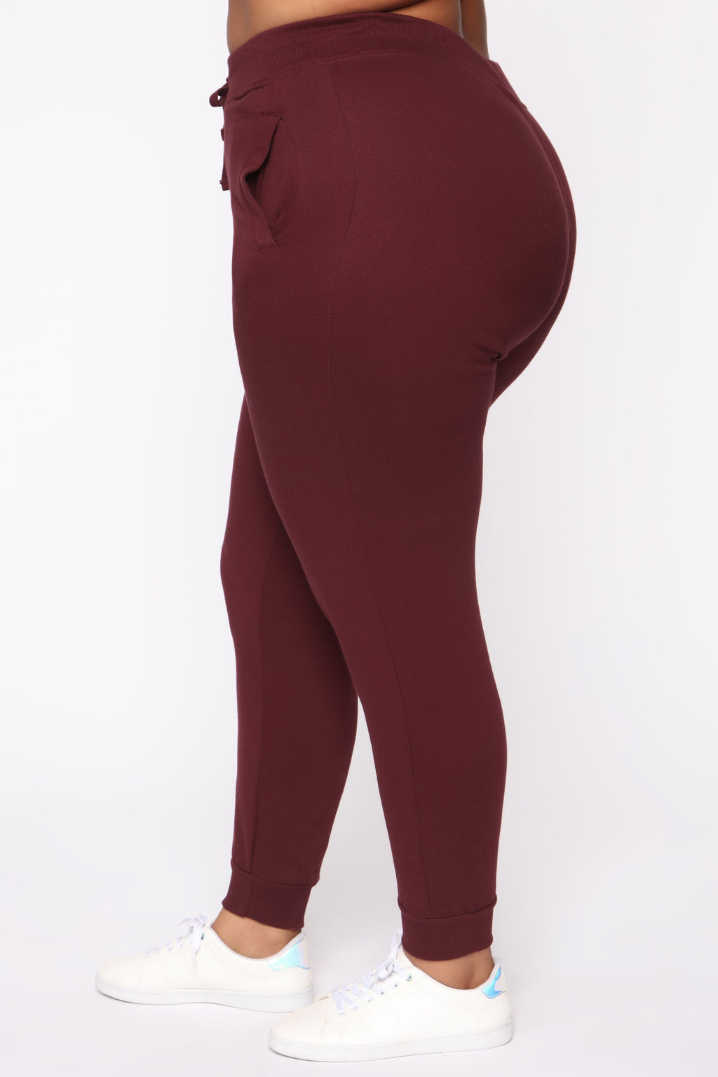 Stole Your Boyfriend's Oversized Jogger - Burgundy