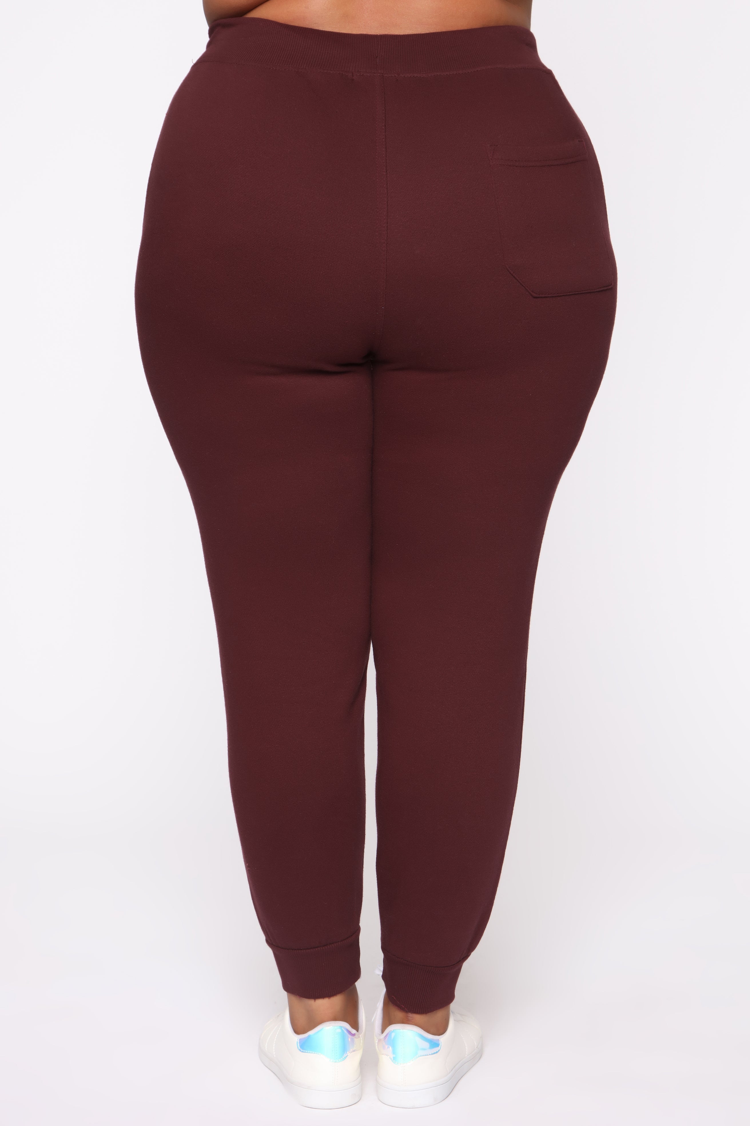 Stole Your Boyfriend's Oversized Jogger - Burgundy