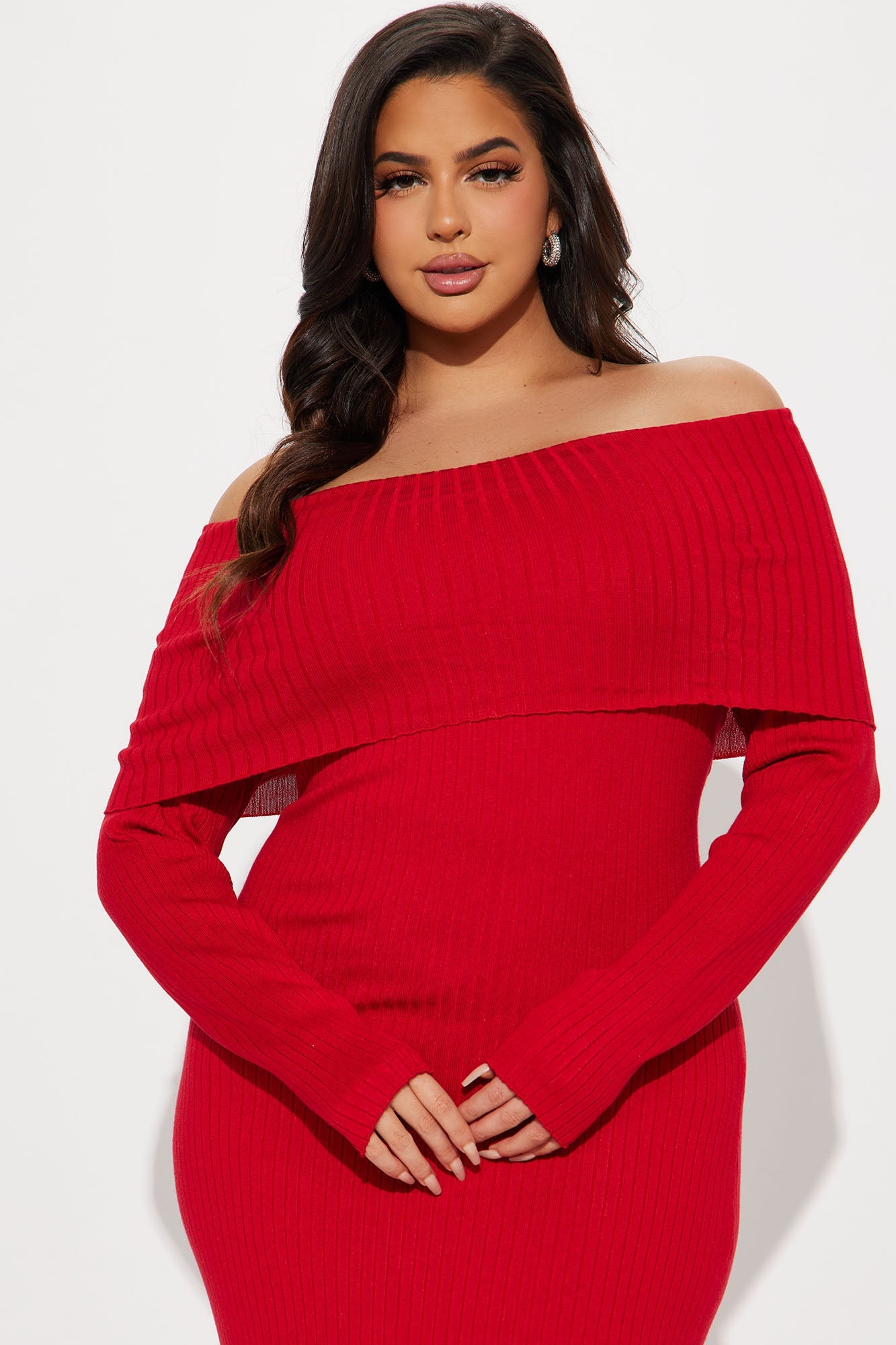 Marina Sweater Maxi Dress - Wine