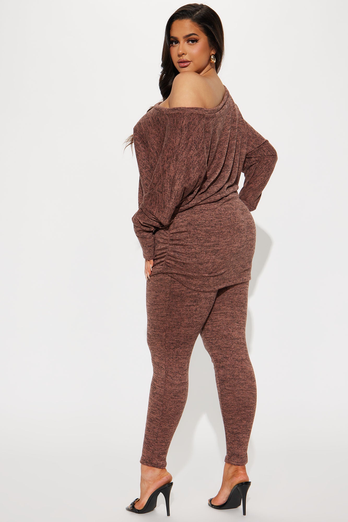 Cassandra Cozy Legging Set - Mocha