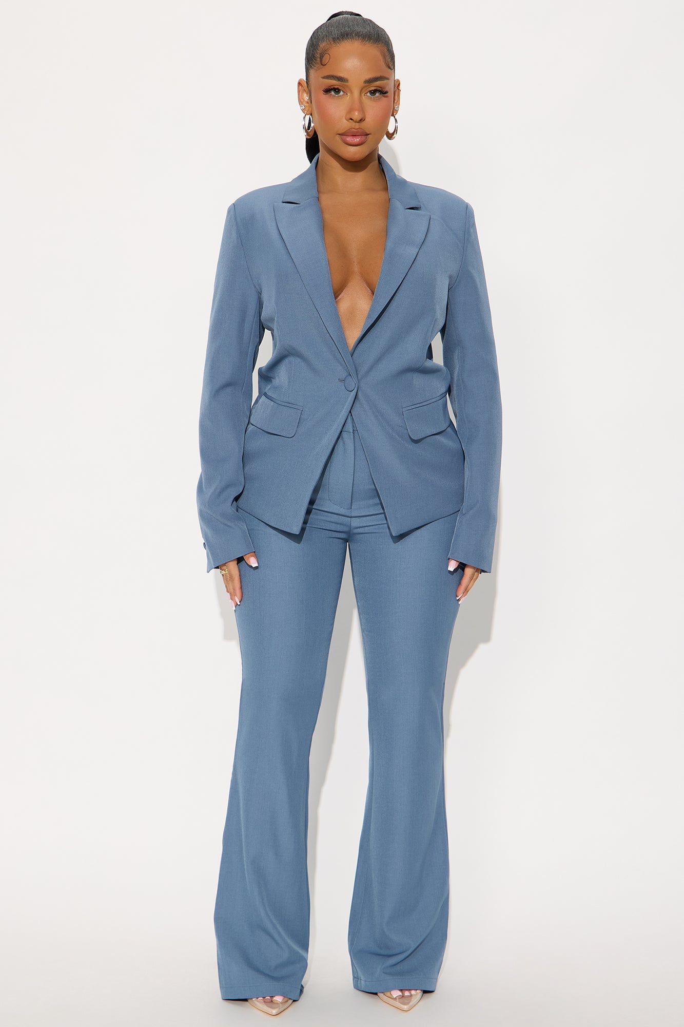 Breaking Even Blazer - Slate Blue
