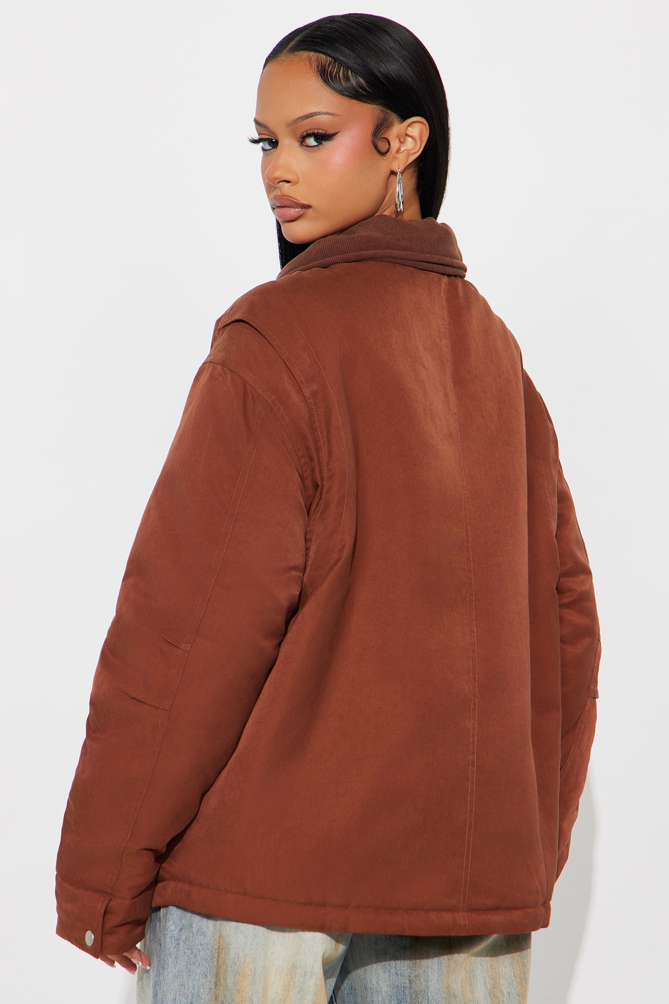 Mariah Bomber Jacket - Chestnut