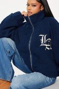 Los Angeles Worldwide Varsity Jacket - Blue