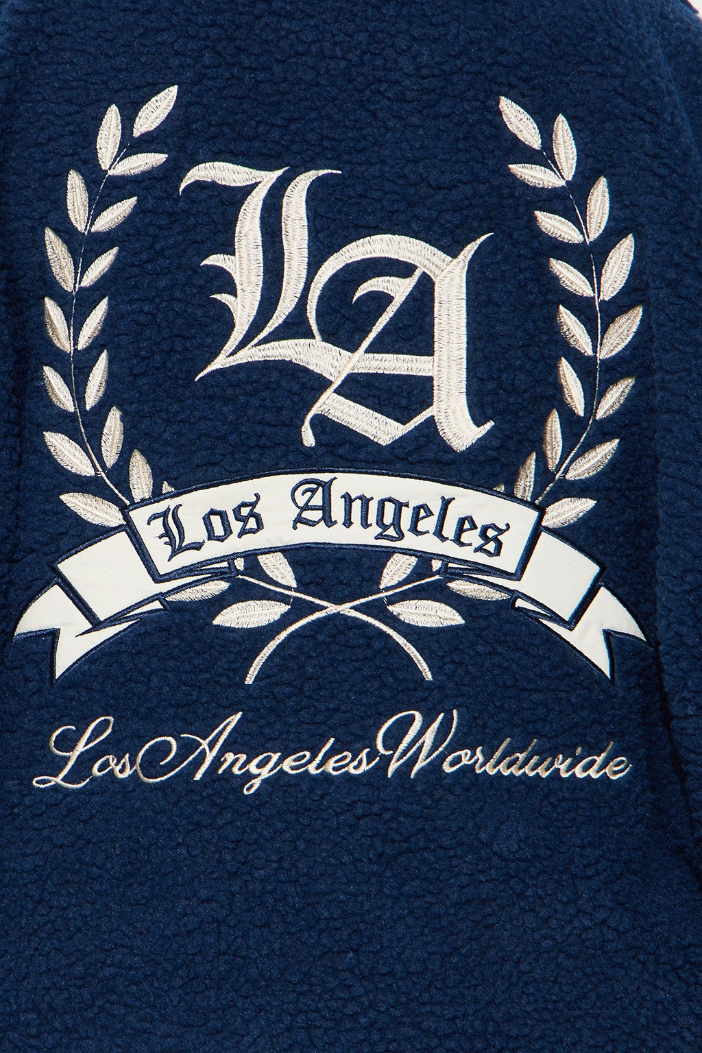 Los Angeles Worldwide Varsity Jacket - Blue