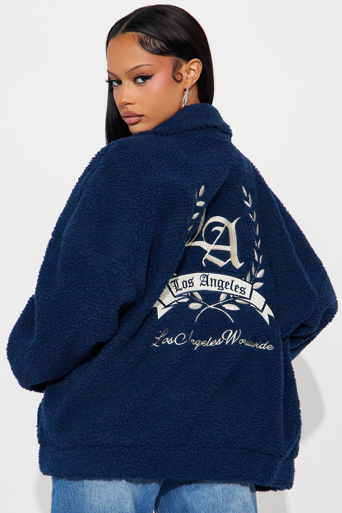 Los Angeles Worldwide Varsity Jacket - Blue