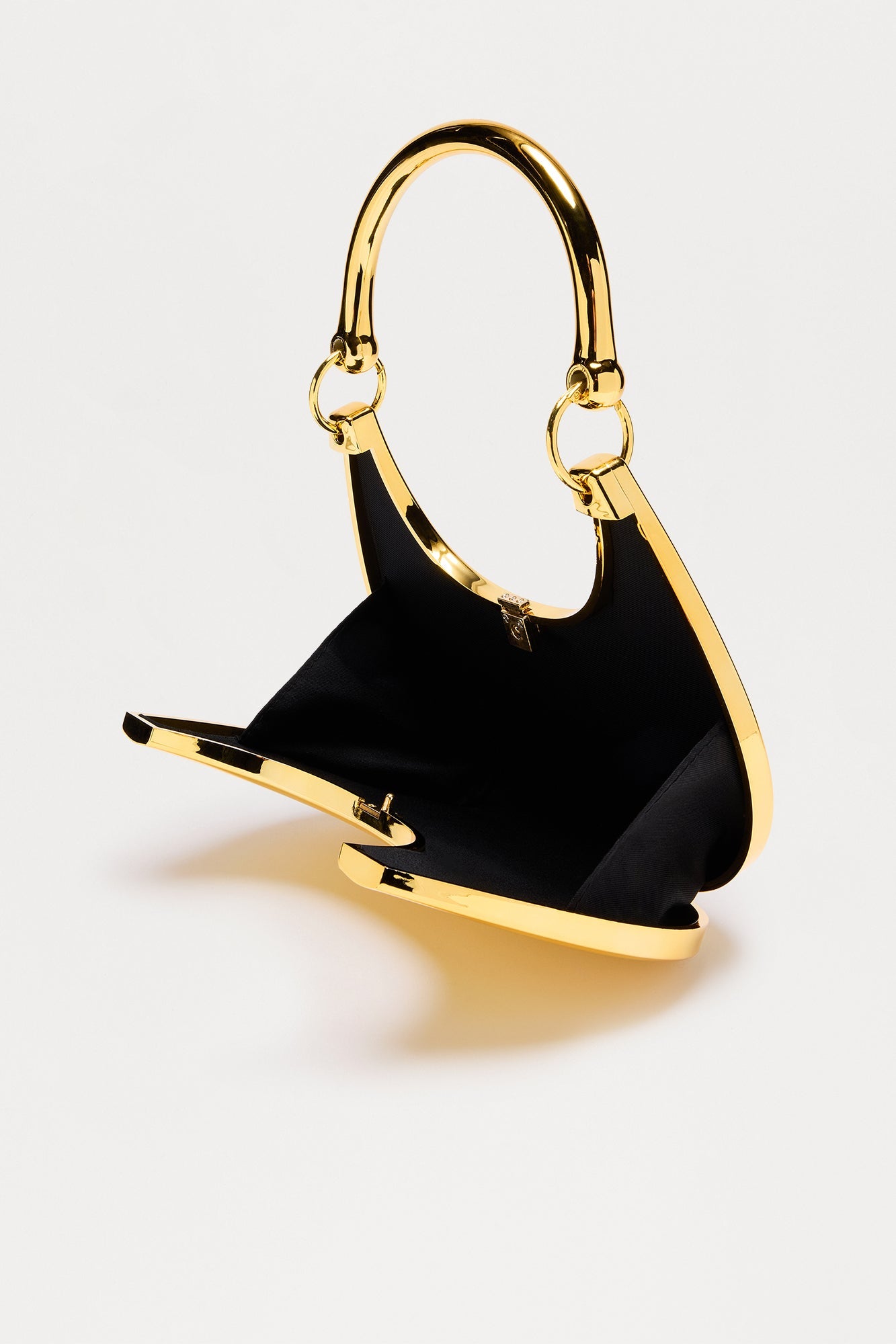 Molten Muse Metallic Handbag - Gold