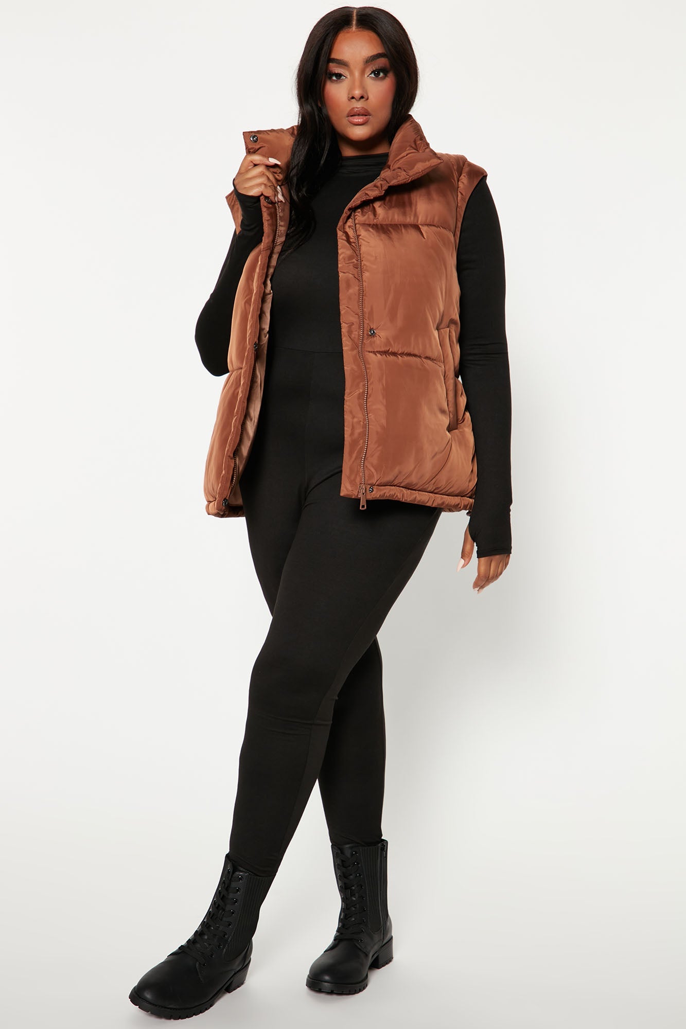 Leave It To Me Puffer Vest - Camel