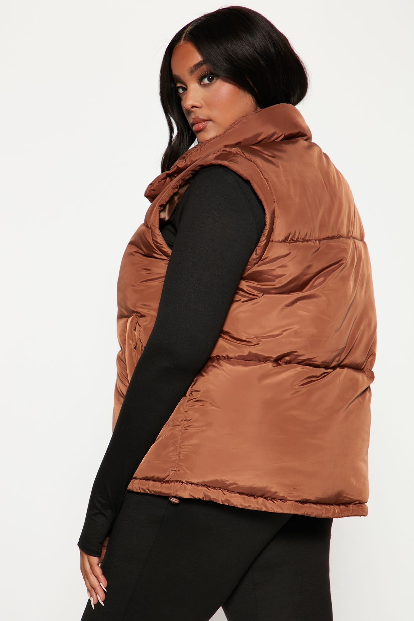 Leave It To Me Puffer Vest - Camel
