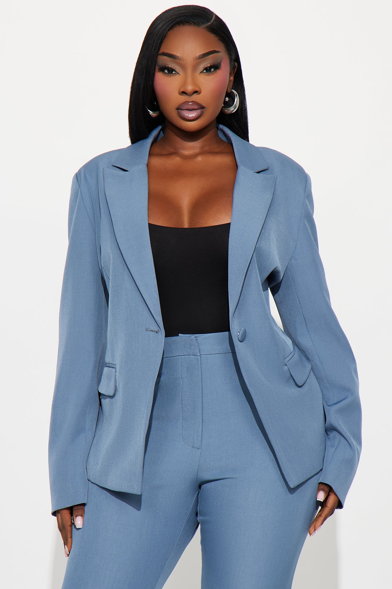Breaking Even Blazer - Slate Blue