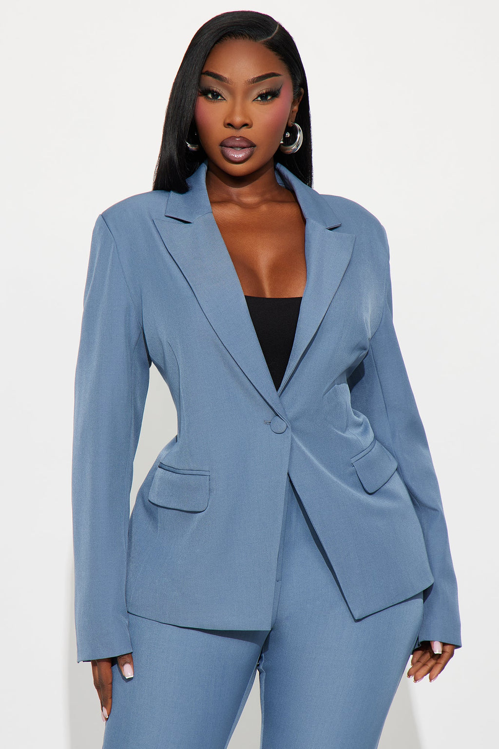 Breaking Even Blazer - Slate Blue