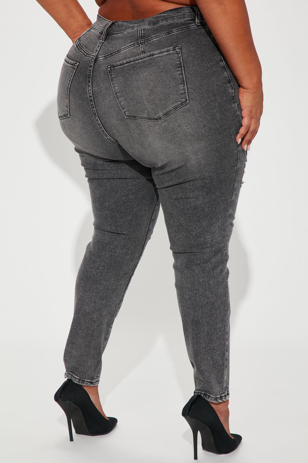 Living Life High Stretch Skinny Jeans - Black Wash