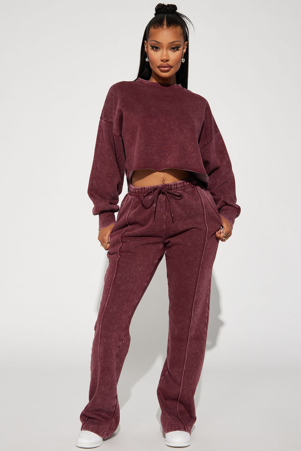 Chill Out Lounge Sweatshirt - Burgundy