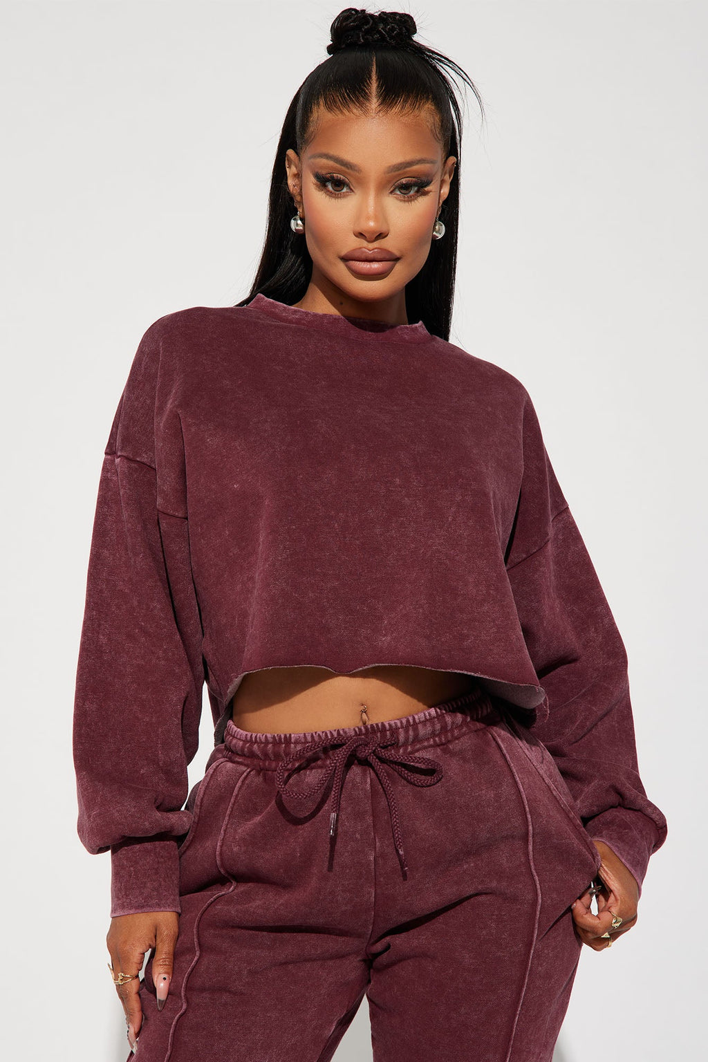 Chill Out Lounge Sweatshirt - Burgundy