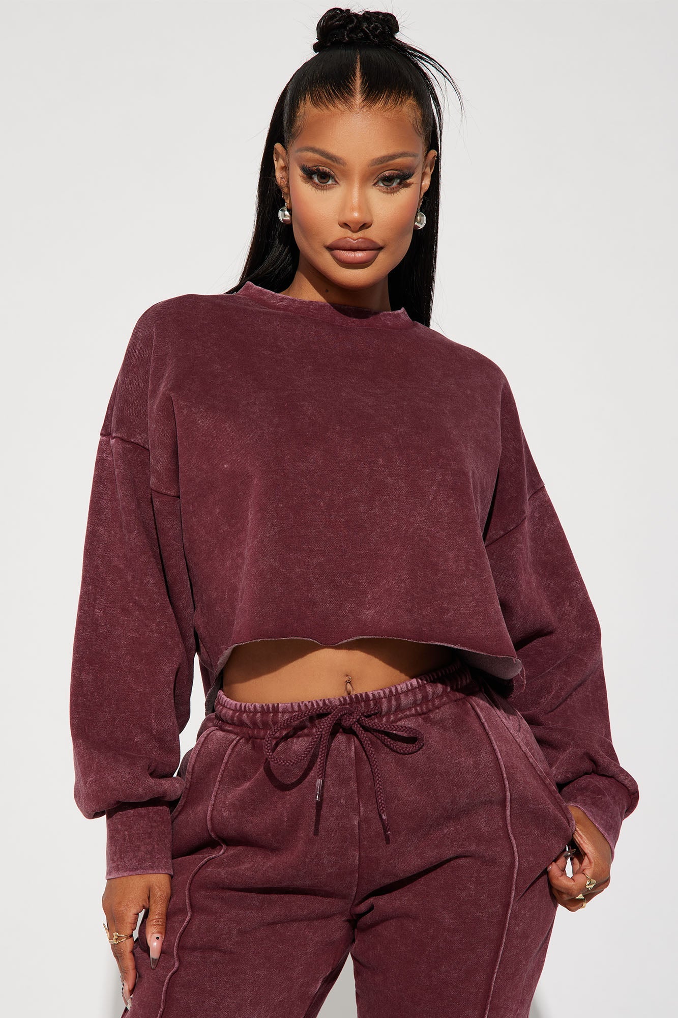 Chill Out Lounge Sweatshirt - Burgundy
