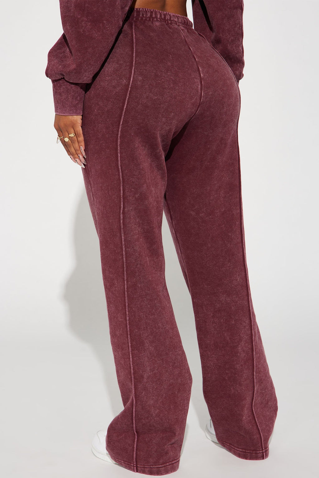 Chill Out Lounge Flare Pant - Burgundy